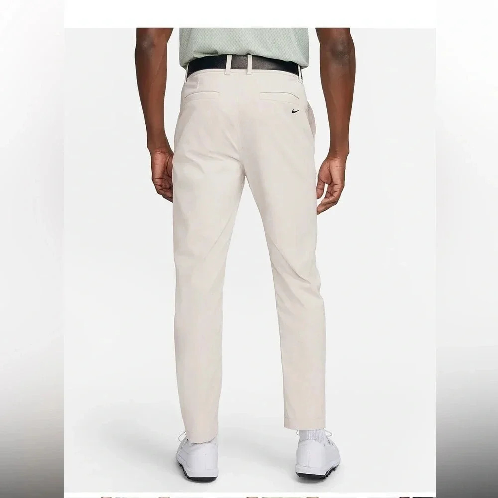 Men's  Chino Golf Trousers, Grayish Beige, size 36, 32 Length - Picture 2 of 13